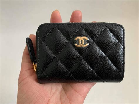 chanel keychain coin purse|chanel zippy coin purse.